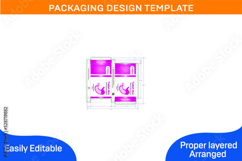 Box Packaging Design Template For (Tablet 4) 20 mg
