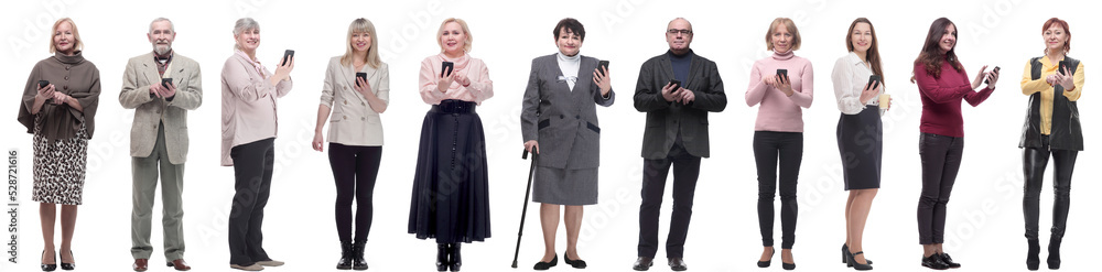 group of people holding phone in hand and looking at camera group of people holding phone in hand and looking at camera