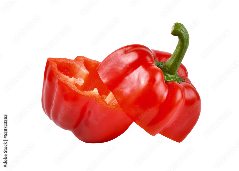 Red pepper isolated on transparent png Red pepper isolated on transparent png