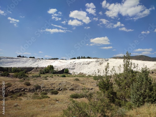 Pamukkale - the tavertine terrace formations in Turkey photo