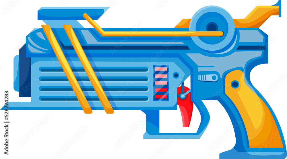 Shooting device space gun kids toy isolate blaster Shooting device space gun kids toy isolate blaster