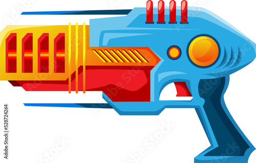 Tablou pe pânză Laser ray gun kids blaster isolated cosmic weapon
