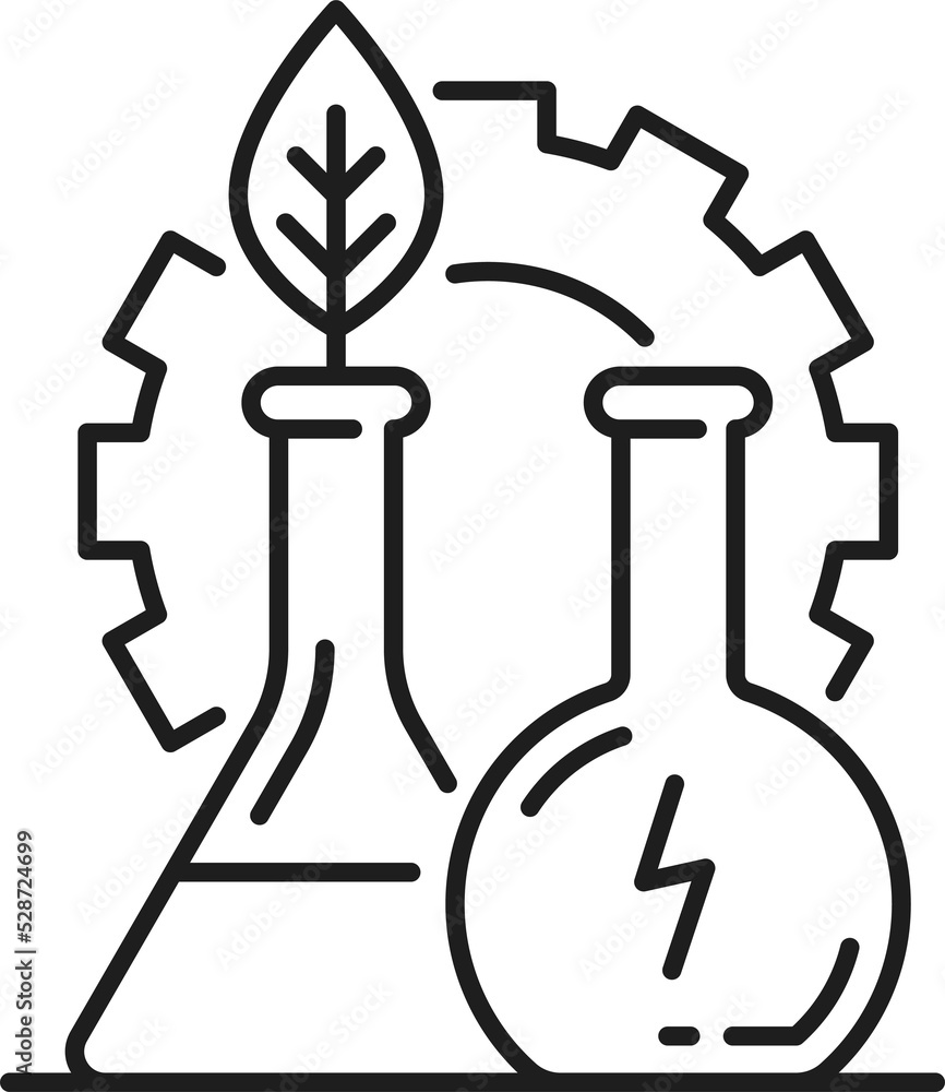 Clean and green energy environment technology icon Clean and green energy environment technology icon