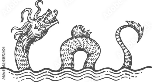 Leviathan mythical creature  sea serpent dragon