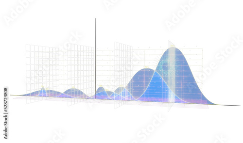 Financial graph and chart. ...
