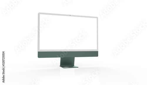 Computer display with blank...