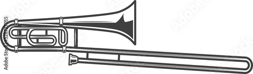 Photos Trombone musical instrument isolated tenor trumpet