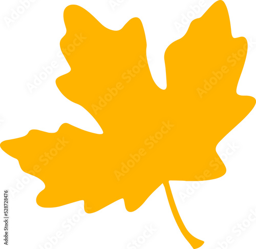 Vector viburnum leaf isolated cartoon maple plant