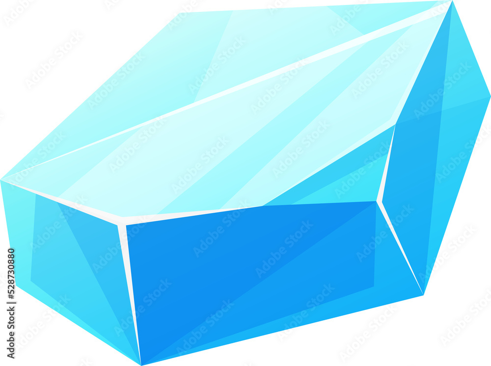 Aquamarine ice crystal, turquoise gemstone jewel Aquamarine ice crystal, turquoise gemstone jewel