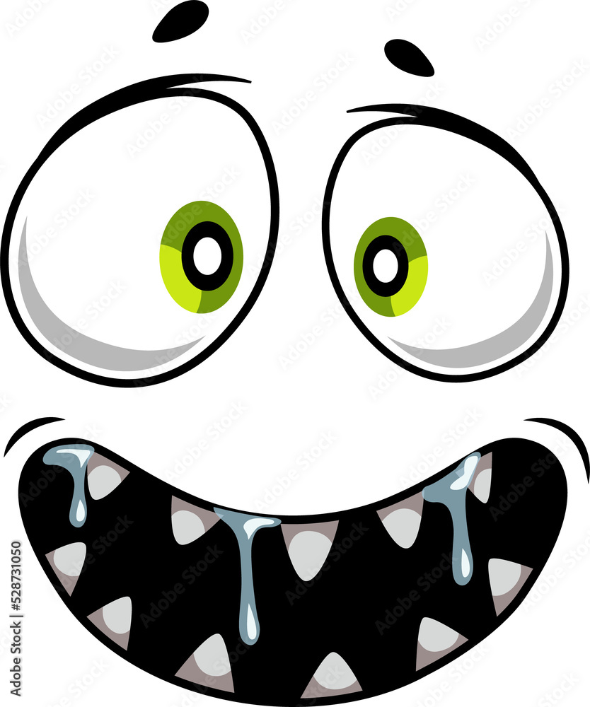Cartoon face vector icon, happy laughing emoji Cartoon face vector icon, happy laughing emoji