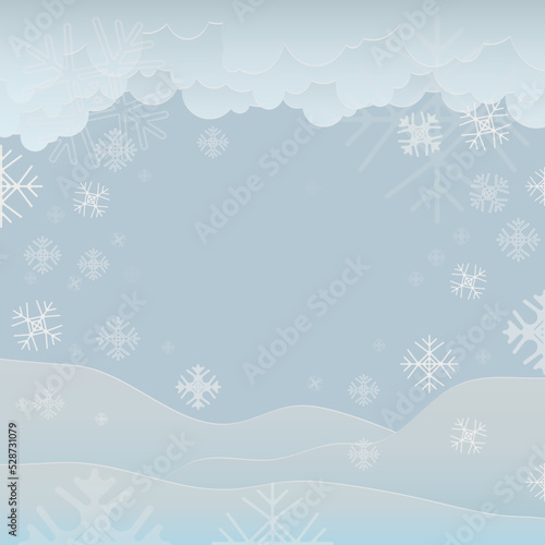 background in the form of a winter landscape. christmas background