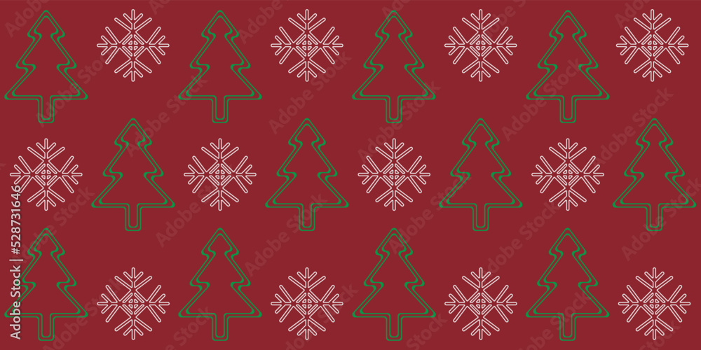 winter background in the form of a banner on a red background. christmas theme winter background in the form of a banner on a red background. christmas theme