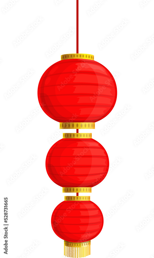 Asian paper lamp isolate red oriental lantern icon Asian paper lamp isolate red oriental lantern icon