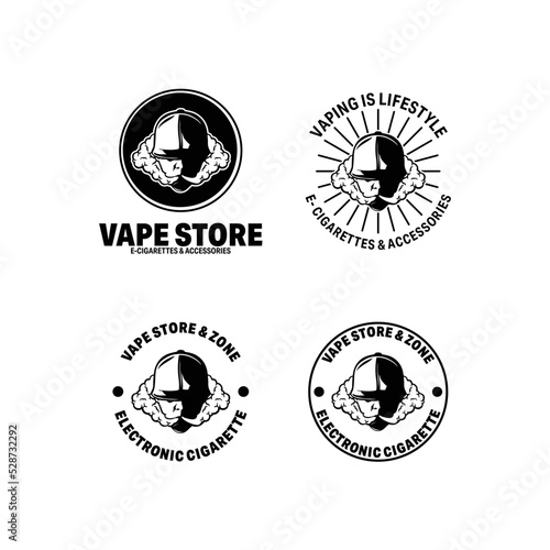 Vapor logo - electronic smoke logo design inspiration