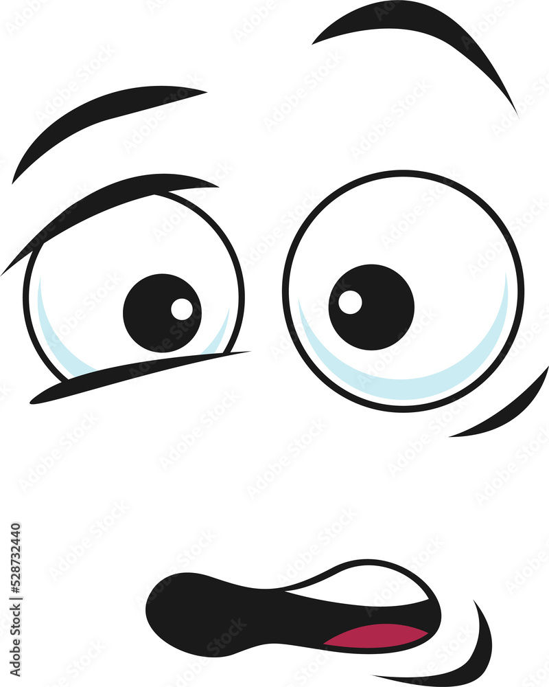 Worried, unsure, amazed emoticon with curved mouth Worried, unsure, amazed emoticon with curved mouth