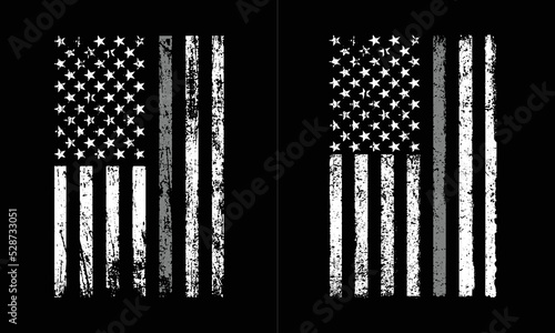 Thin Gray Line Flag Design