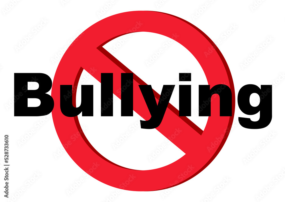No Bullying Warning. Bullying is the behaviour of a person who hurts or frightens someone smaller or less powerful No Bullying Warning. Bullying is the behaviour of a person who hurts or frightens someone smaller or less powerful