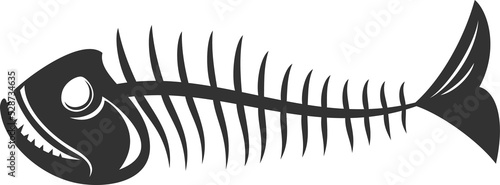 Photography Fish underwater animal, old skinny wastes isolated