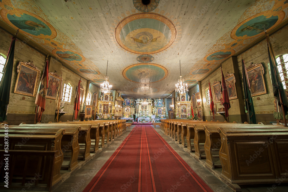 Wnętrze Drewnianego Kościoła