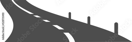 Road  pathway  highway vector icon  asphalt way