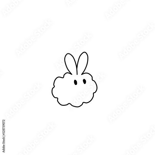 cloud hare cute picture