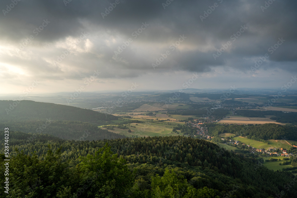 Fototapeta premium Aussicht von der Lausche(793m)1