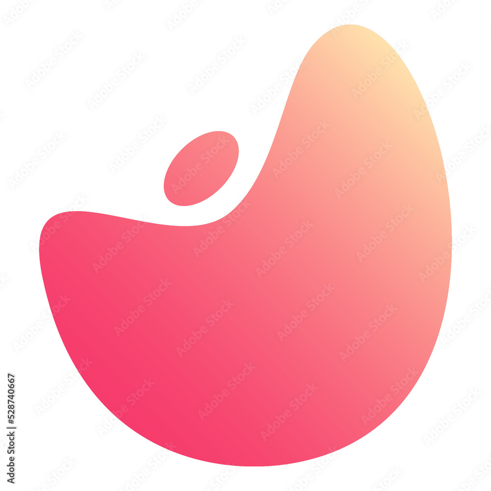 Abstract Gradient Blob Shape Abstract Gradient Blob Shape