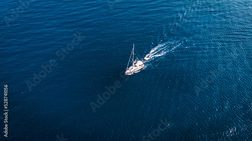 Sailboat in the Aegean Sea