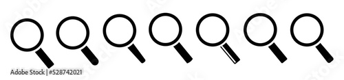 Search icon. Magnifier, research icon symbol