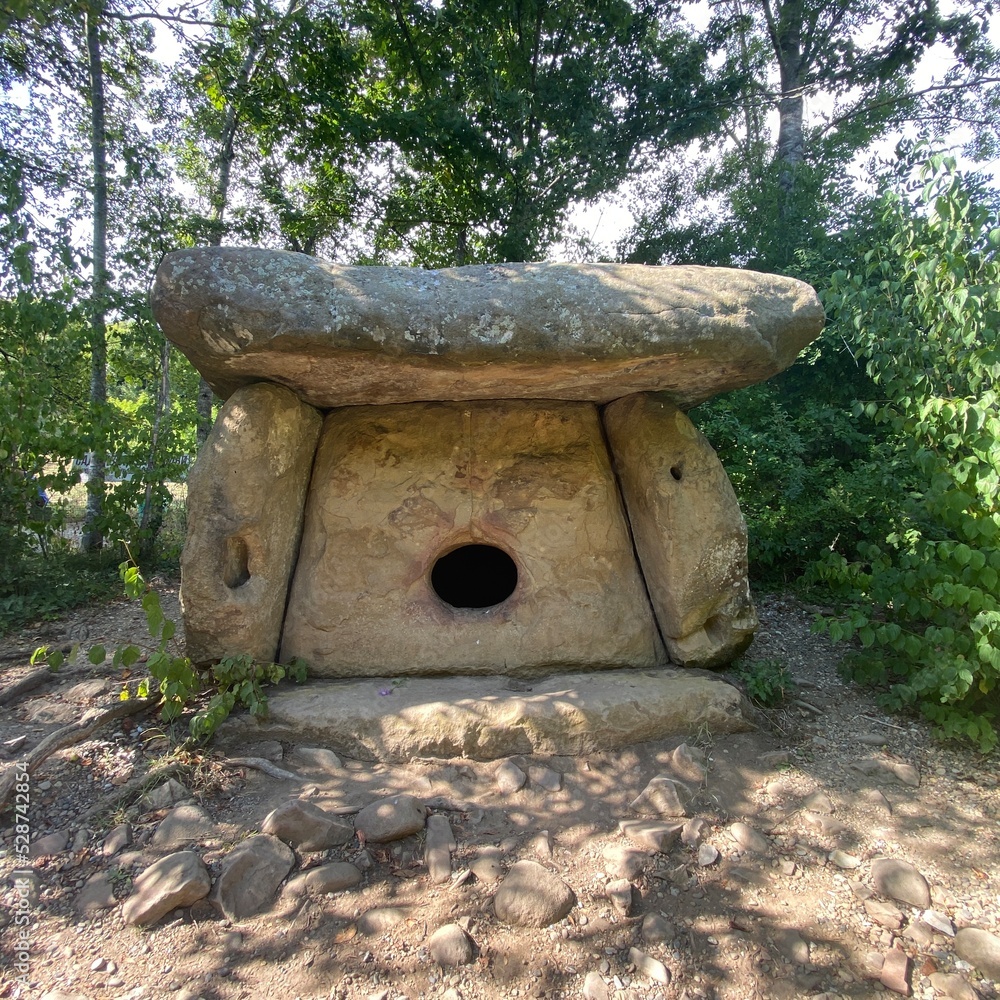 Dolmen is an ancient stone structure in the Caucasus
