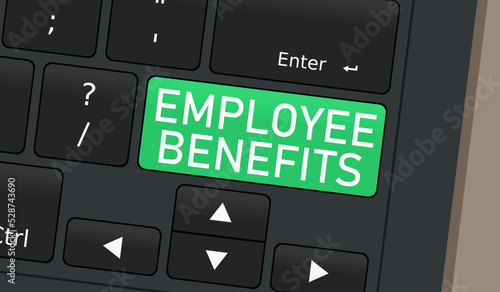 Employee benefits button on keyboard