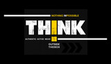 think outside the box  typography t-shirt design vector