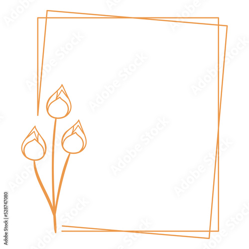 Minimalist Floral Frame