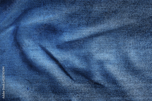 Blue Jeans Fabric Texture, close up of cloth pattern
