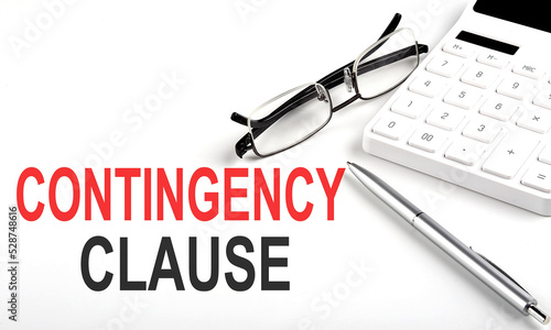 Foto CONTINGENCY CLAUSE Concept