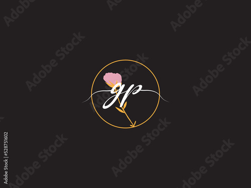 Classic GP Logo Image, Colorful Gp pg Fashion Letter Logo Icon Design For Floral Brand