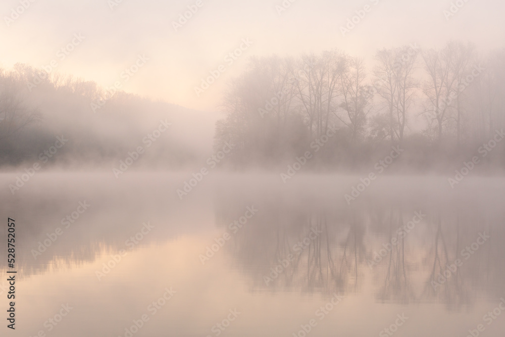 Fototapeta premium Ontario lake at the village of Turcianske Klacany, Slovakia.