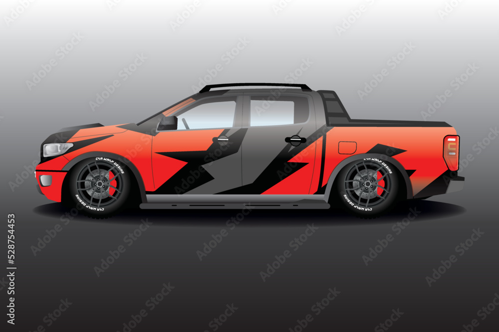 Truck Wrap design for company, decal, wrap, and sticker. vector eps10