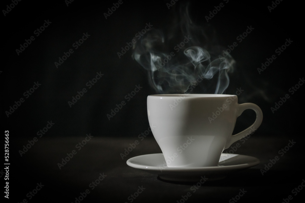 Mug on a table, from it there is steam. Mug on a table, from it there is steam.