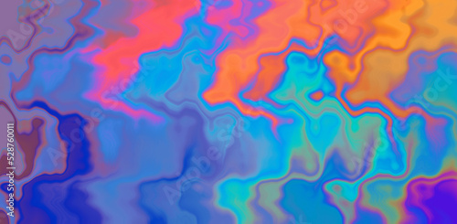 Abstract psychedelic background with colorful paint stains.