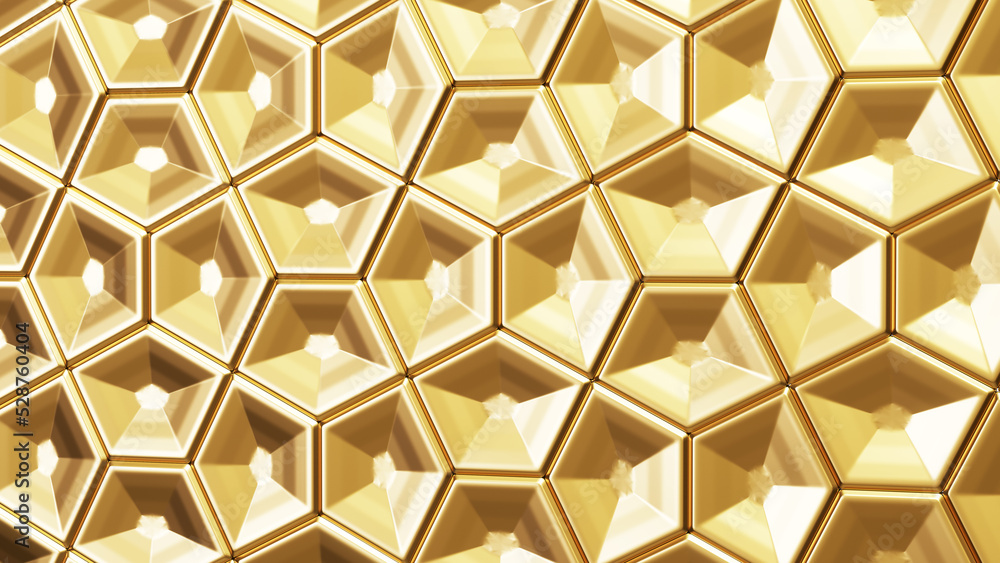 3d render gold abstract shape 3d render gold abstract shape