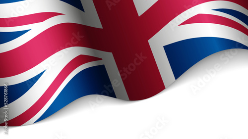 EPS10 Vector Patriotic heart with flag of England.