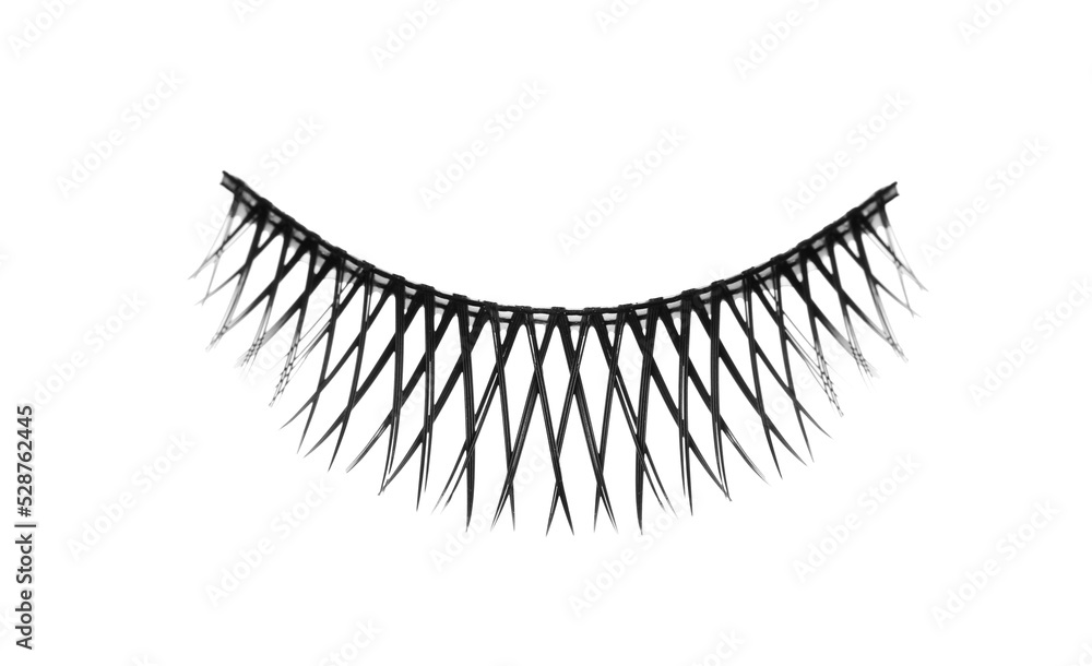 Fake eyelashes on white background. Makeup product Fake eyelashes on white background. Makeup product