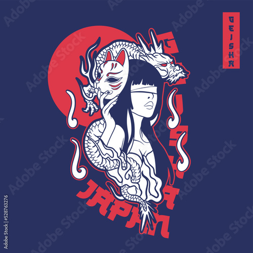 geisha woman girl Chine Japan character