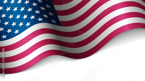 EPS10 Vector Patriotic heart with flag of Usa.