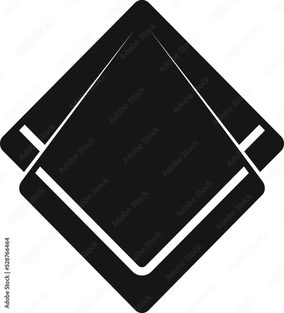 Fabric towel icon simple vector. Napkin tissue. Clean cloth Fabric towel icon simple vector. Napkin tissue. Clean cloth