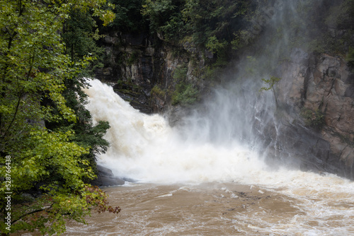 Extreme Whitewater at Tallulah Gorge in Northwest Georgia due to Heavy Rainfall