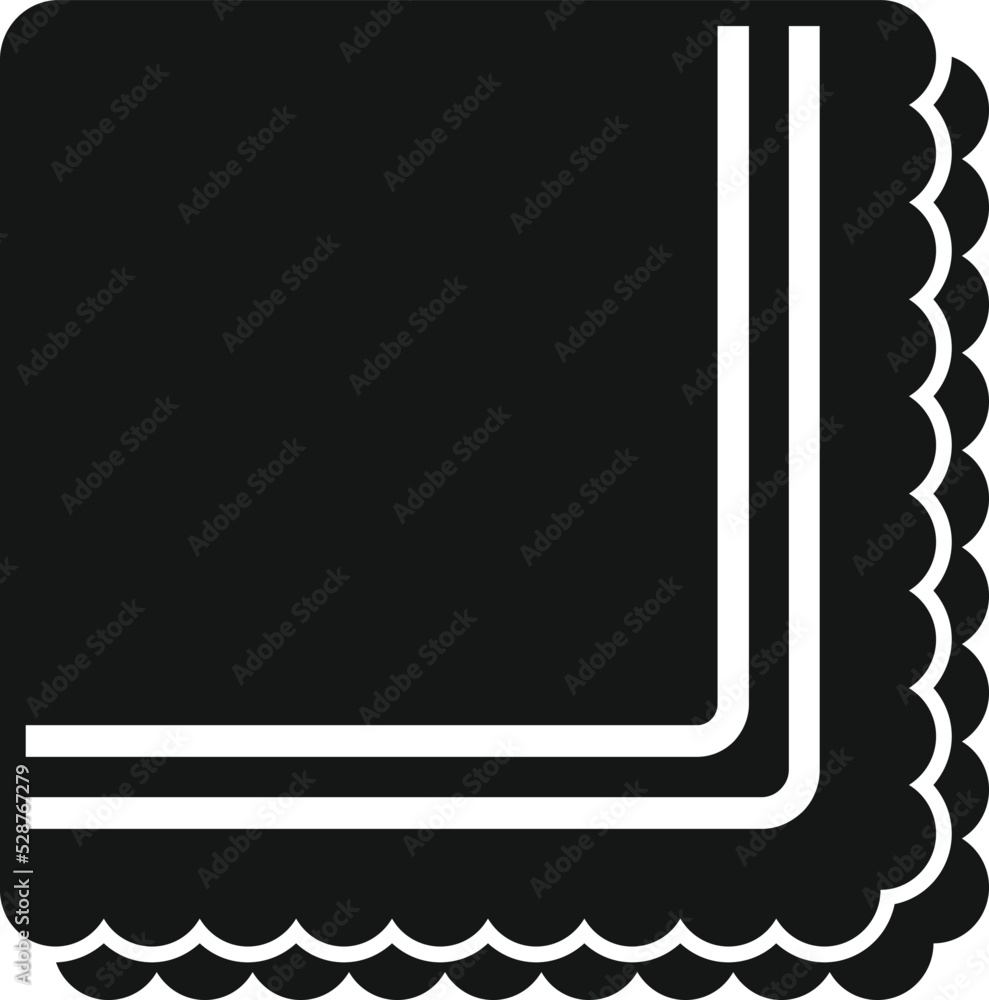 Textile tissue icon simple vector. Fabric towel. Cloth clean Textile tissue icon simple vector. Fabric towel. Cloth clean