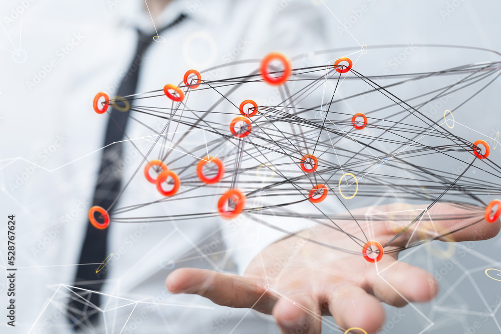Digital technology background. Network connection dots and lines. Digital technology background. Network connection dots and lines.