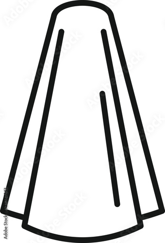 Textile towel icon outline vector. Clean cloth. Fabric rag